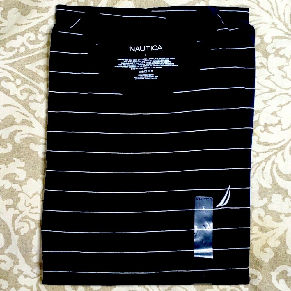 NWOT⭐️Nautica Striped Jersey T-shirt (Men's)
